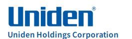 Logo for UNIDEN ELECTRONIC CORP OF JAPAN